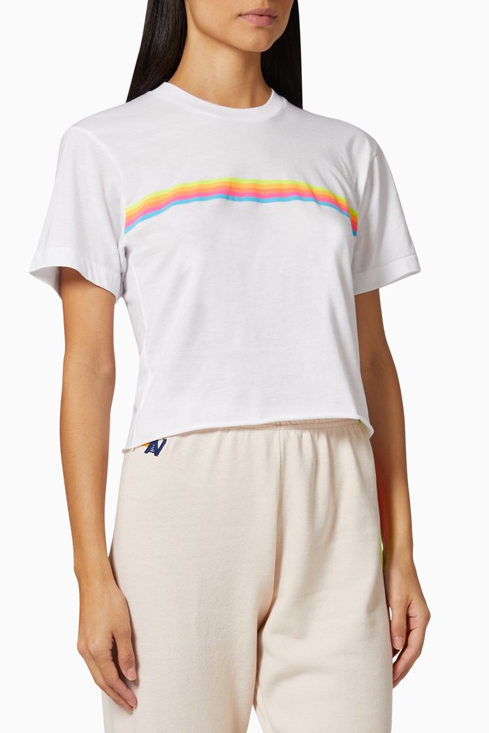 

Sunset Boyfriend T-shirt in Cotton Jersey, White