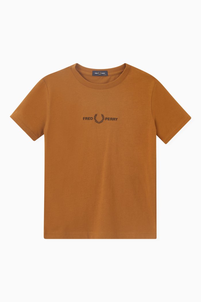 

Embroidered T-Shirt, Brown