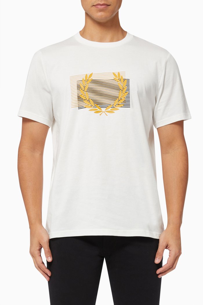

Glitch Graphic T-Shirt in Cotton, White