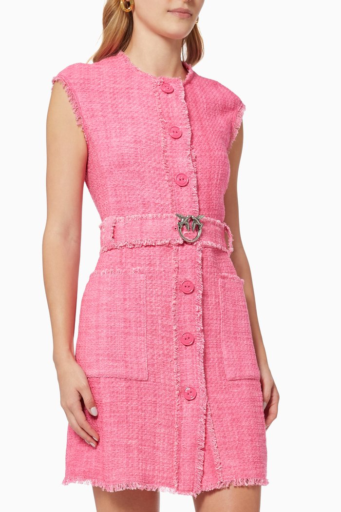 

Agira Dress in Cotton, Pink
