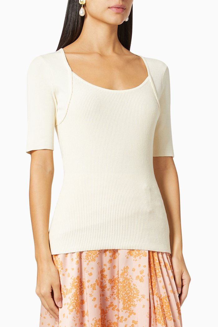 

River Top in Viscose Knit, Neutral