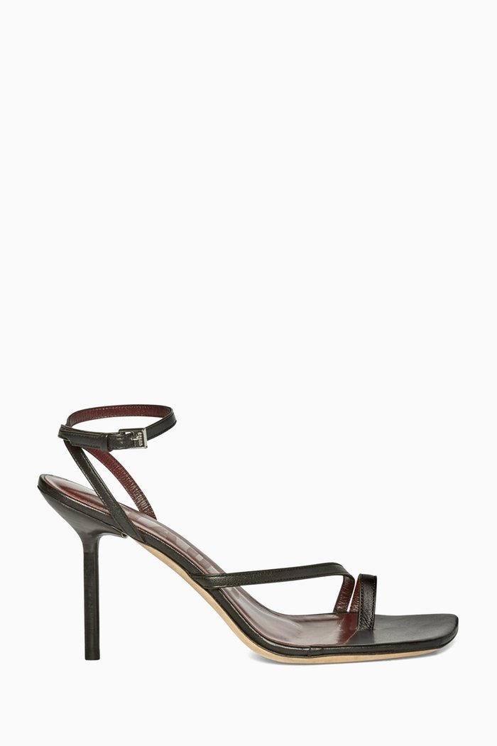 Mona Sandals in Nappa, Black