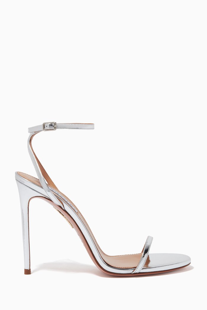 

Olie 105 Sandals in Glossy Specchio Leather, Silver