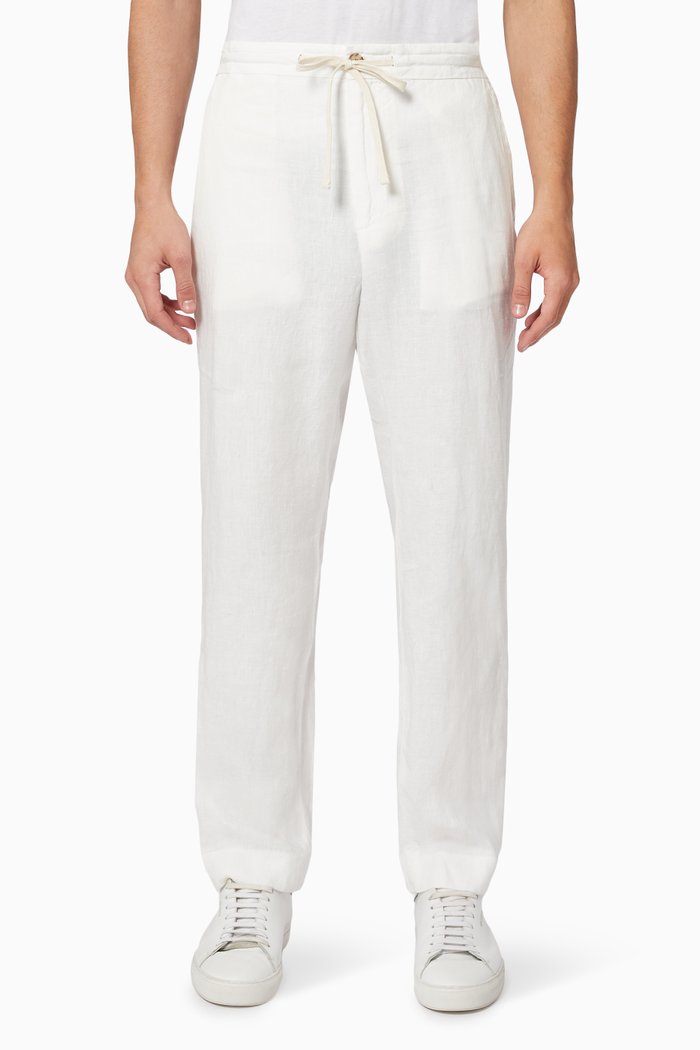 

Drawstring Pants in Hemp, Neutral