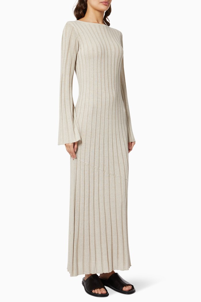 Isobel Long Sleeve Dress, Neutral