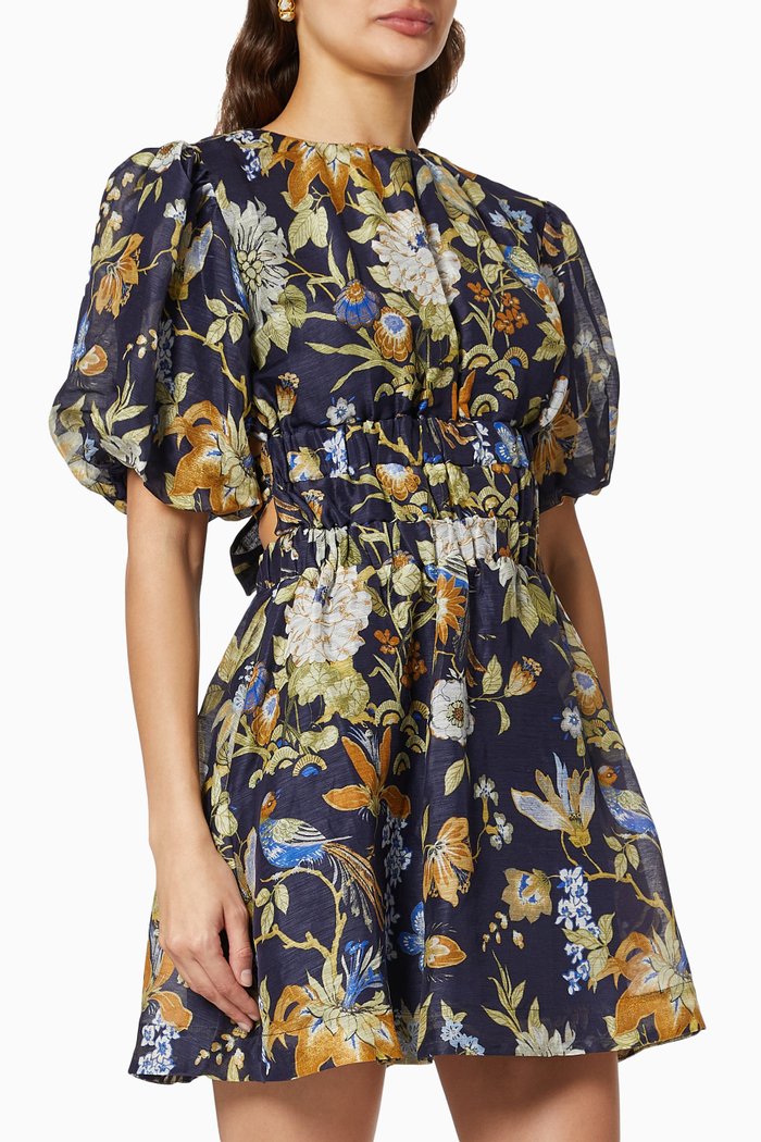 

Lilian Open Back Mini Dress, Multicolour