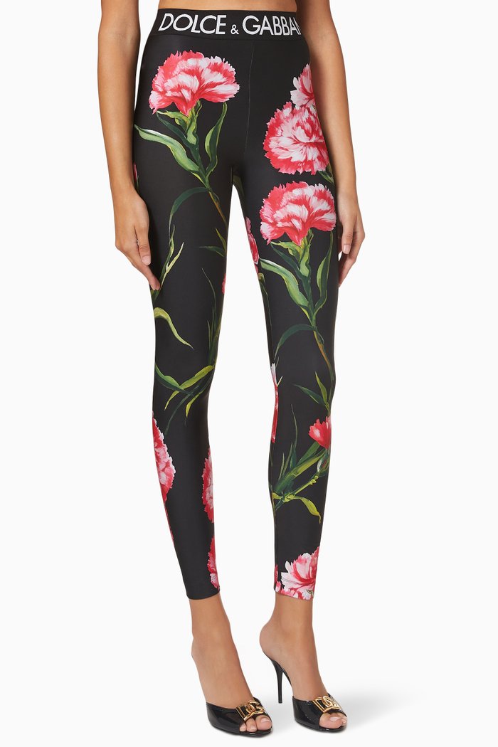 

Logo Tape Leggings in Technical Jersey, Multicolour
