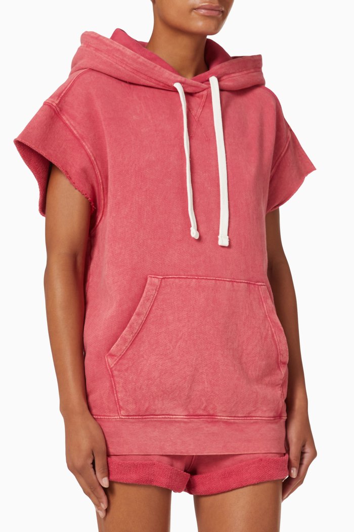 

Kitty Hooded Sweatshirt in French Terry, Pink