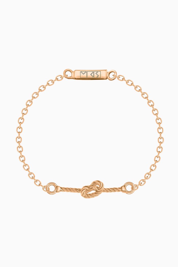

Mini Promise Chain Ring in 18kt Yellow Gold