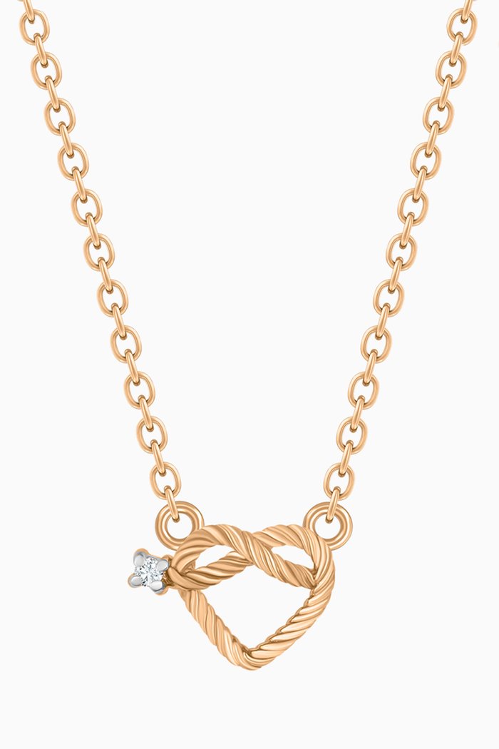 

Mini Promise Necklace with Diamond in 18kt Yellow Gold