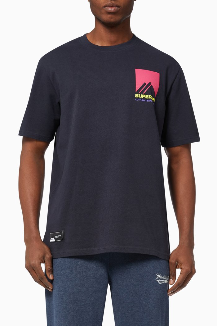 

Mountain Sport T-shirt in Cotton Jersey, Blue