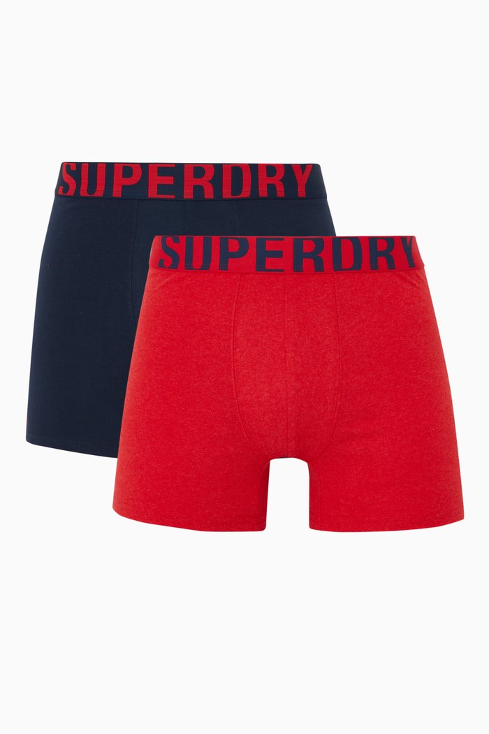 Dual Logo Boxers, Set of 2, Multicolour