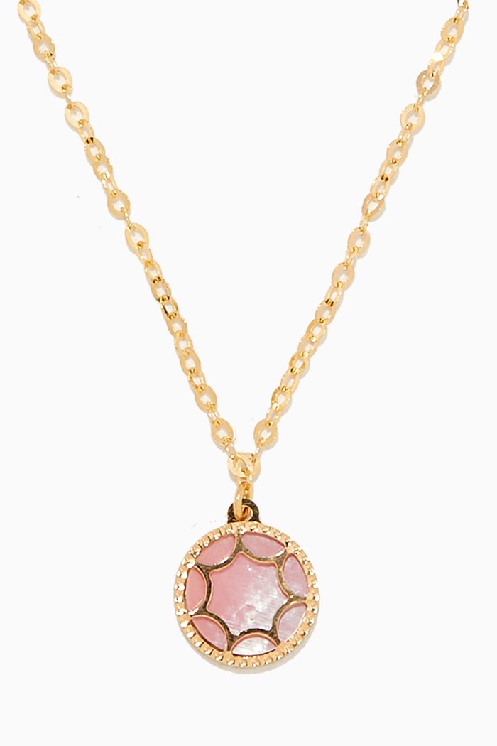 

Amelia Roma Mother of Pearl Necklace in 18kt Yellow Gold