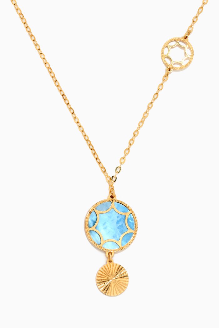 

Amelia Roma Mother of Pearl Necklace in 18kt Yellow Gold