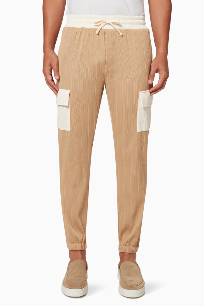 

Tait Contrast Cargo Pants in Jersey, Neutral