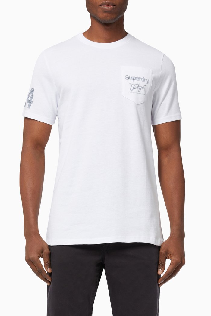 Logo T-shirt in Jersey, White