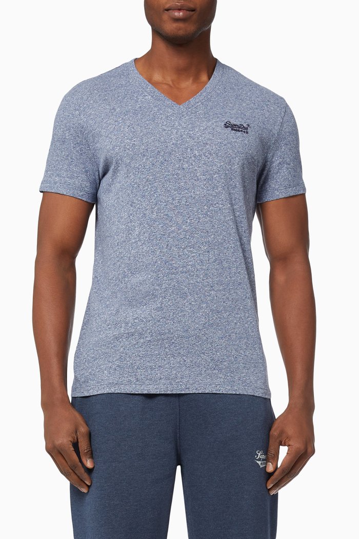 

Vintage Logo Embroidery T-shirt in Cotton Jersey, Grey