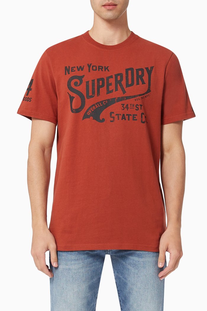 

Sript Style Logo T-shirt in Cotton Jersey, Brown
