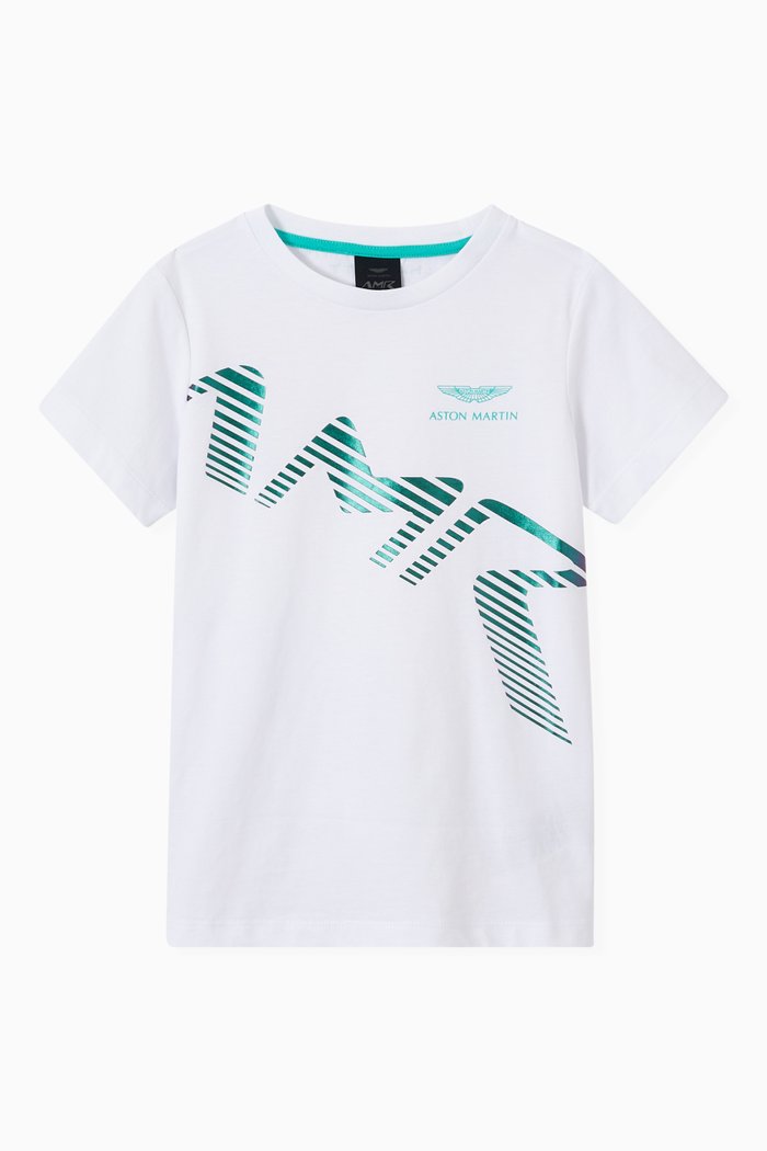 

Iridescent Print T-Shirt in Cotton, White