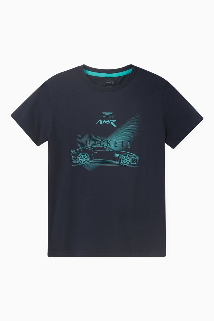 

Logo Graphic T-Shirt in Cotton, Blue