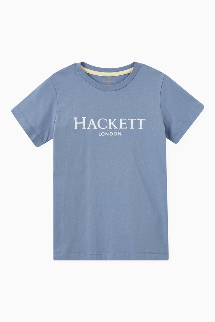 

Logo Print T-Shirt in Jersey, Blue