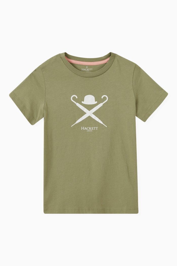 

T-Shirt in Cotton Jersey, Green
