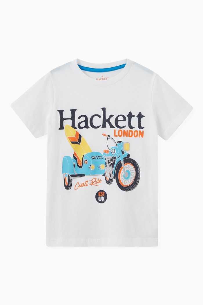 

Graphic Print T-Shirt in Cotton, White