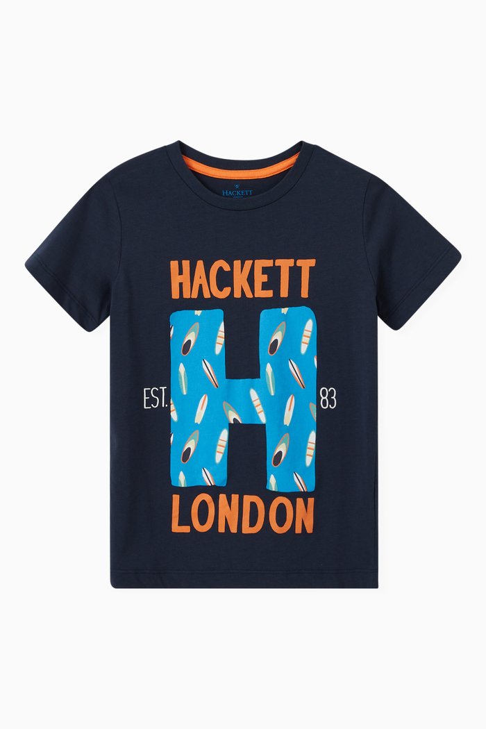 

T-Shirt in Cotton Jersey, Blue