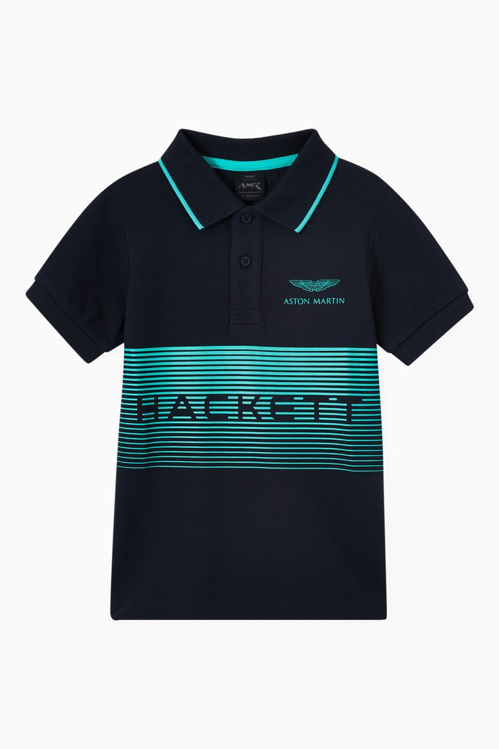 

x Aston Martin Gradient Polo in Cotton, Blue