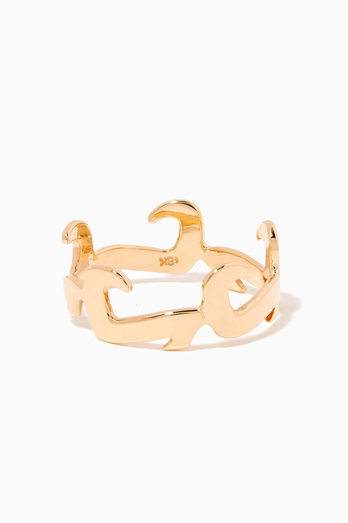 

Tantanah "L" Ring in 18kt Yellow Gold