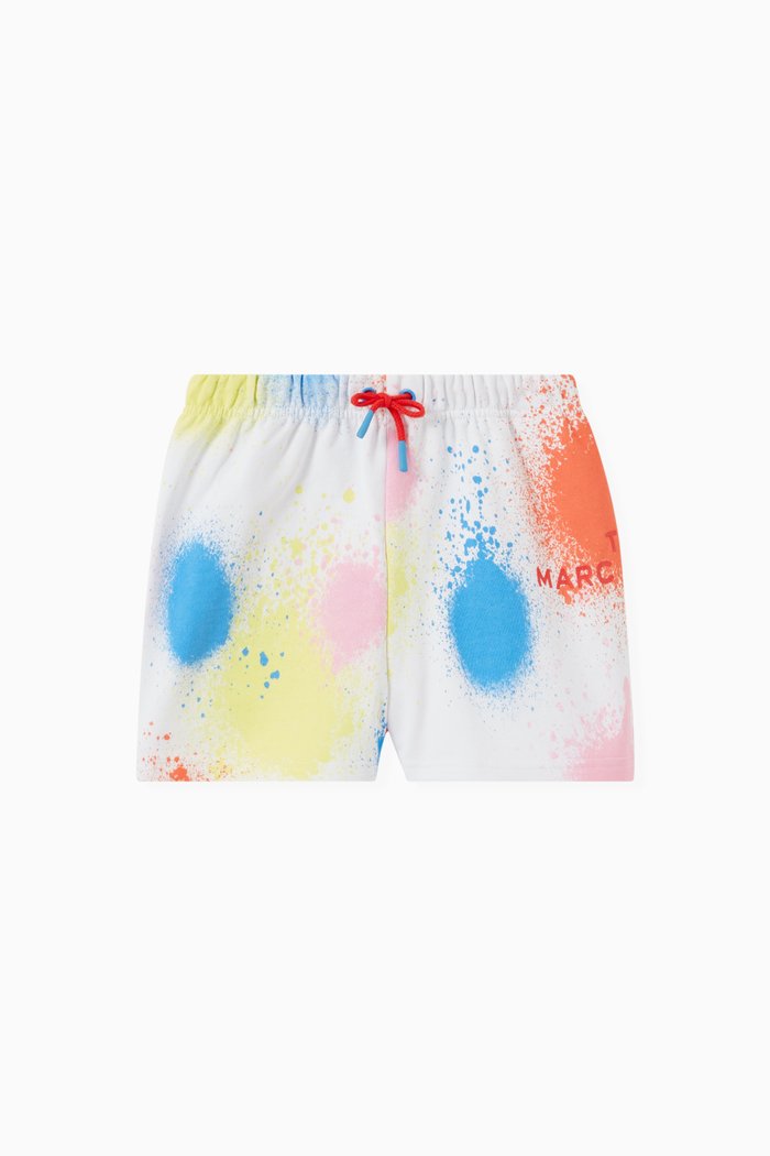 

Paint Stain Shorts in Cotton, White