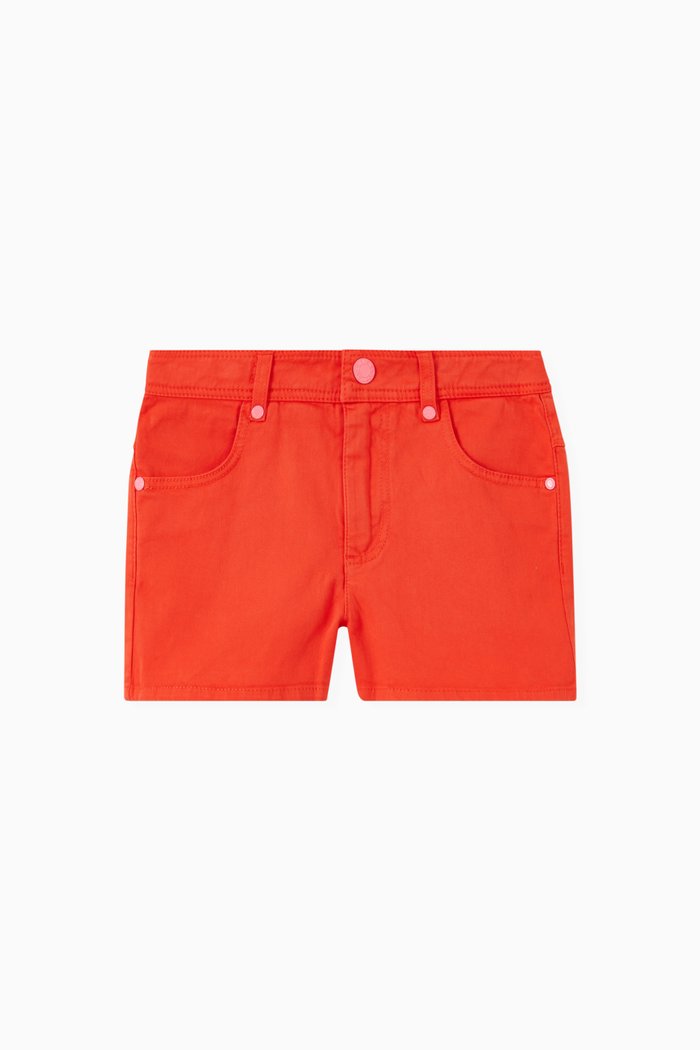 

Heart Pocket Shorts in Cotton, Red