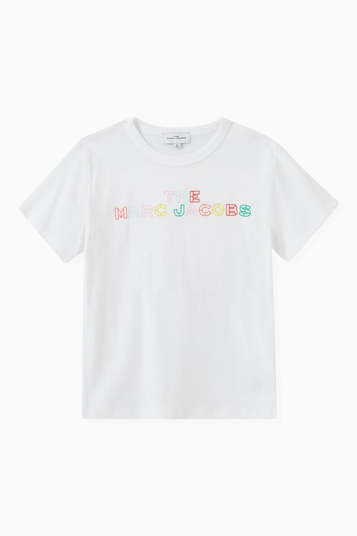 

Logo Print T-Shirt in Organic Cotton, White