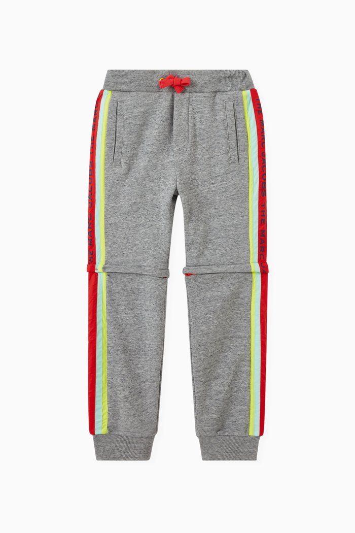 

2-in-1 Short Sweatpants in Cotton, Grey