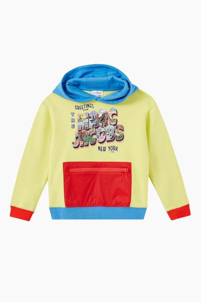 

Logo Print Hooded Sweatshirt in Cotton, Multicolour
