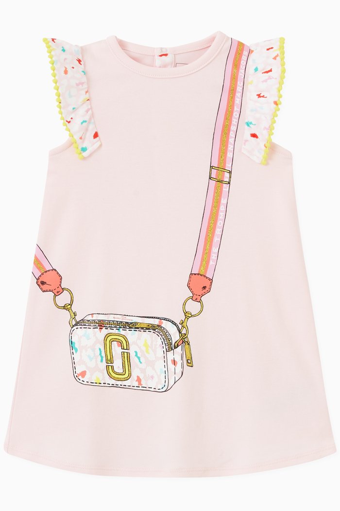 

Trompe L'oeil Dress in Organic Cotton, Pink