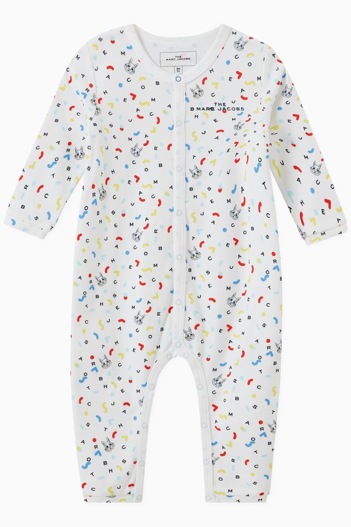 

Logo All-Over Print Pyjamas in Cotton, White