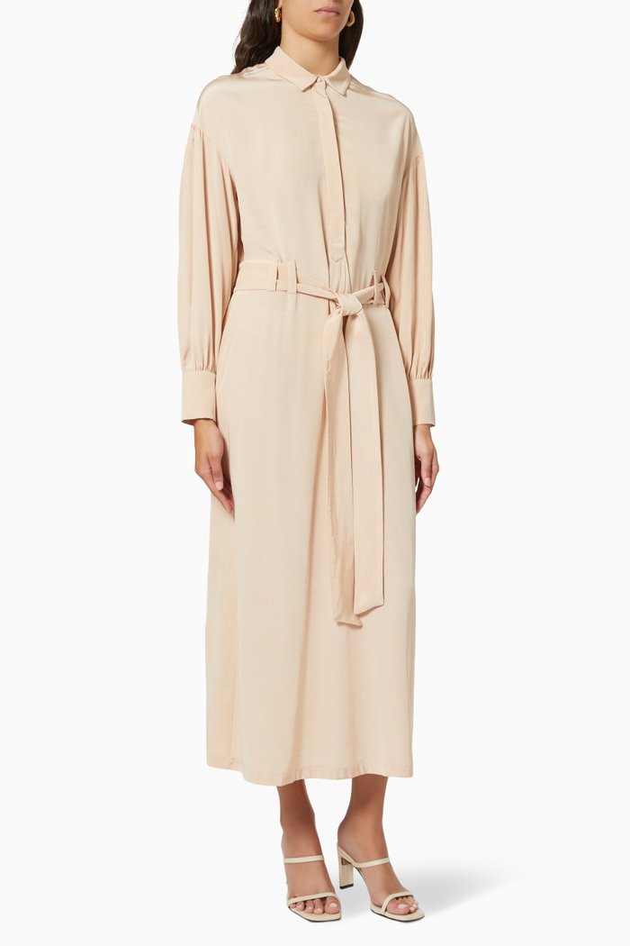 

Shirt Dress in Viscose, Neutral