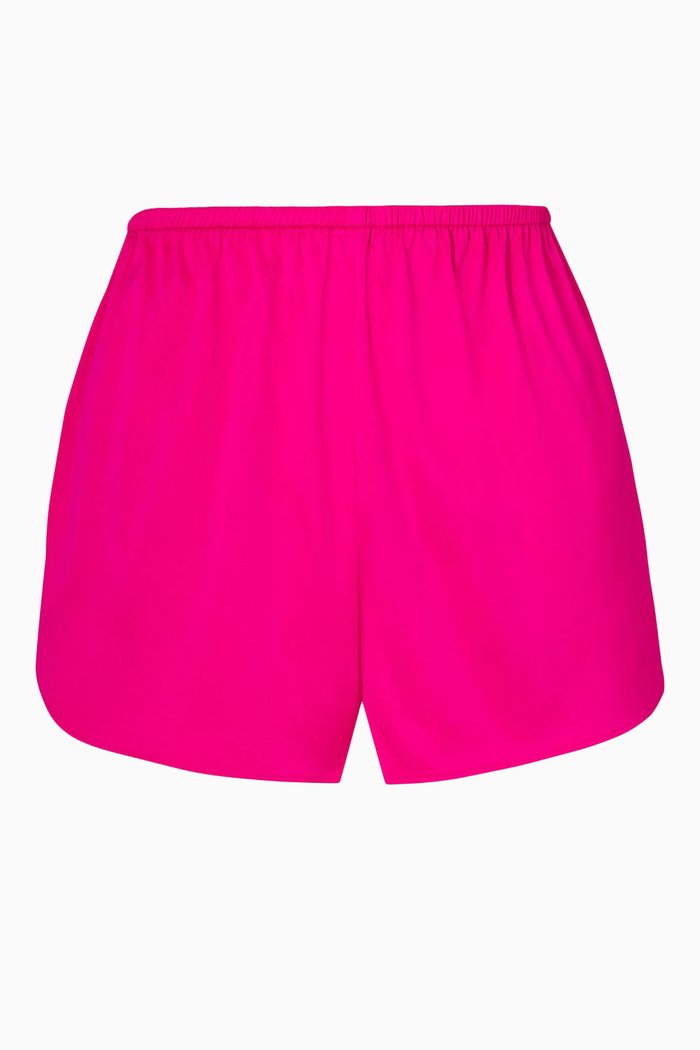 

Woven Shine Short, Pink