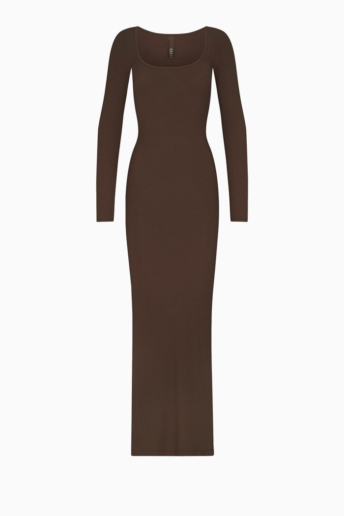 

Soft Lounge Dress in Modal Blend, Brown