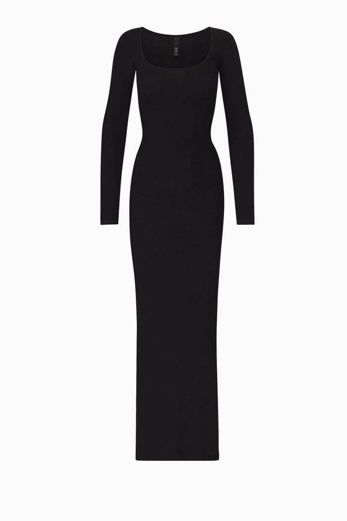

Soft Lounge Dress in Modal Blend, Black
