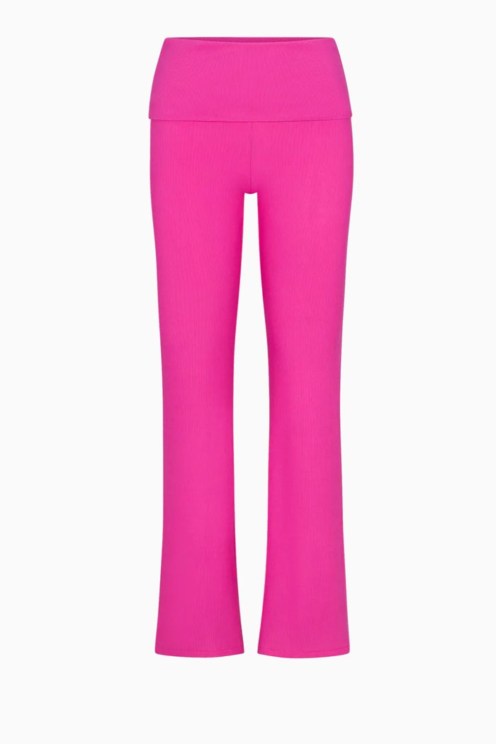 

Soft Lounge Fold-over Pants, Pink
