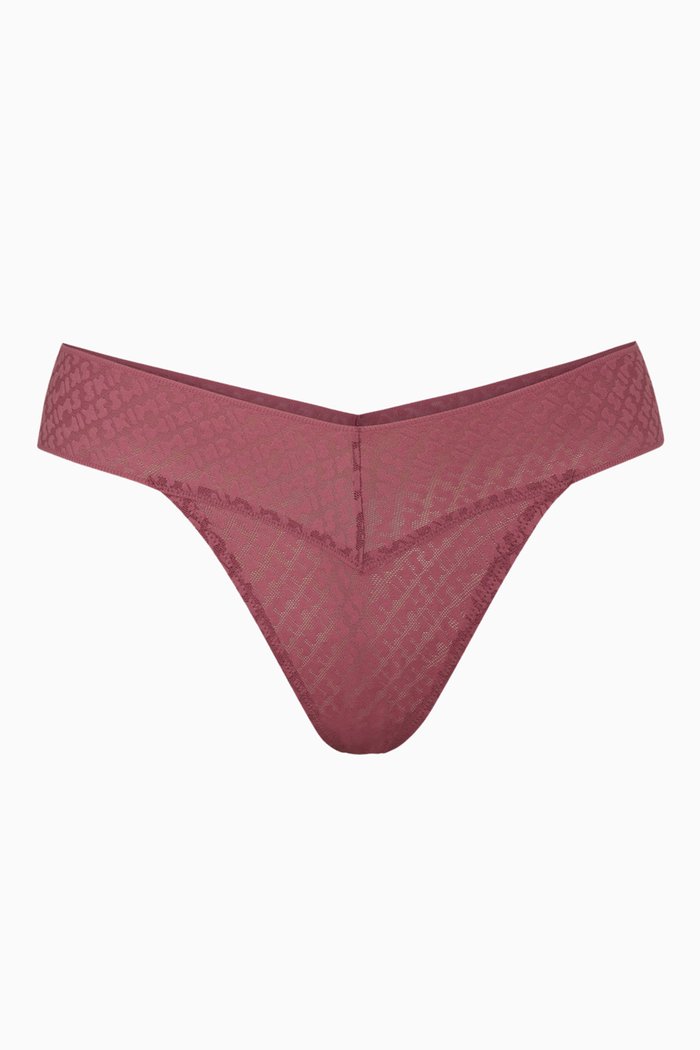 

Logo Mesh Cheeky Brief, Burgundy