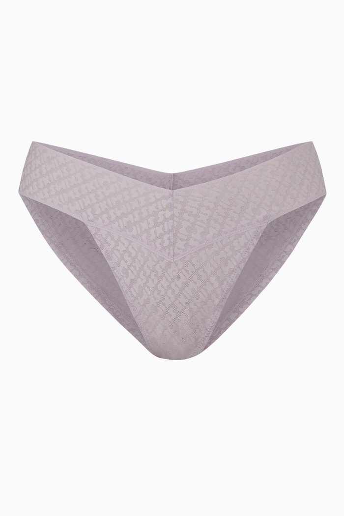 

Logo Mesh Cheeky Brief, Purple