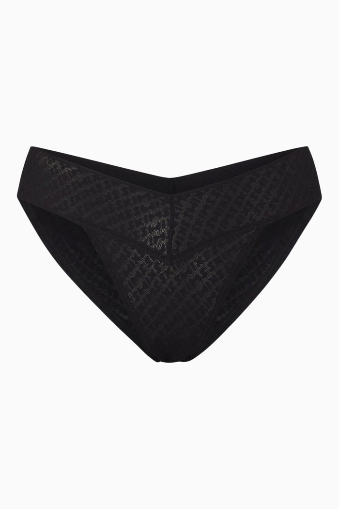 

Logo Mesh Cheeky Brief, Black