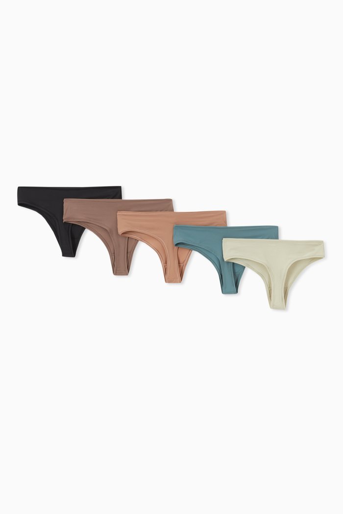 

Fits Everybody Thong, Set of 5, Blue