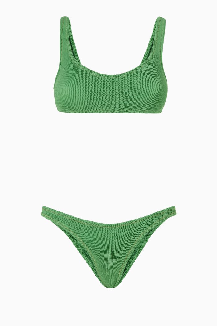 

Ginny Crinkle Bikini Set, Green
