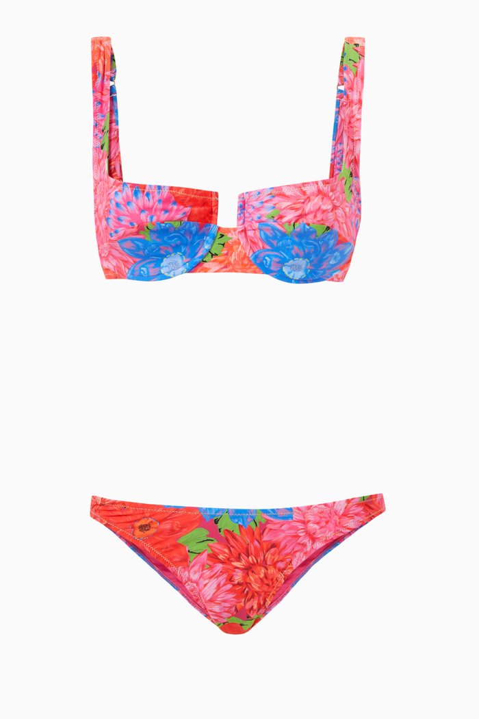 

Brigitte Two-piece Bikini Set in Lamé, Multicolour