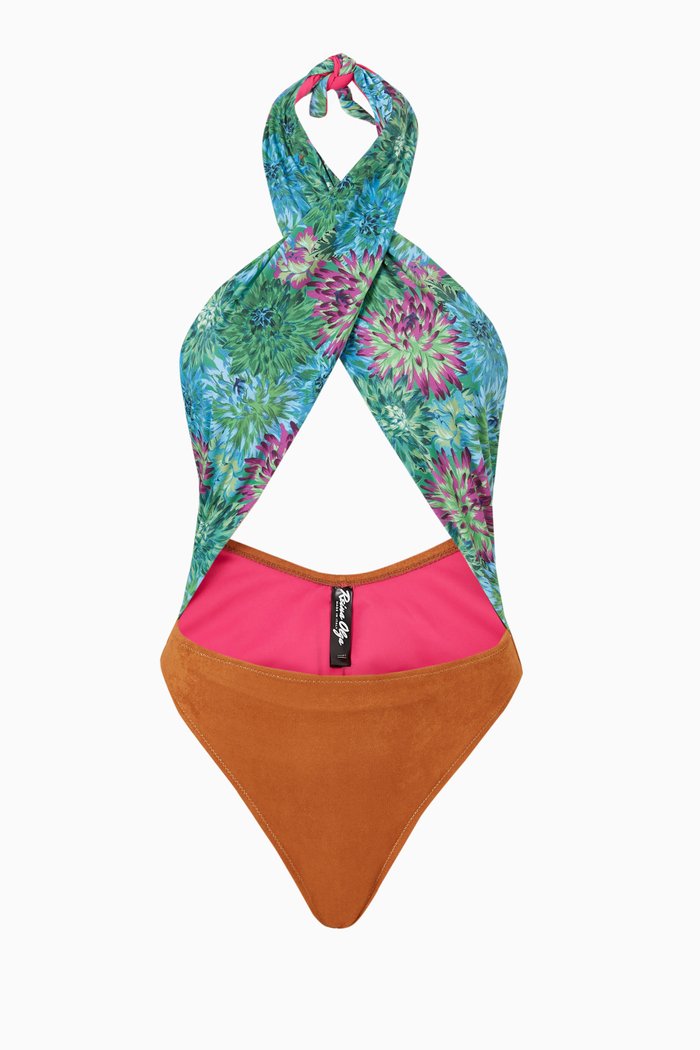 

Italian Stallion Trikini in Stretch Nylon, Blue