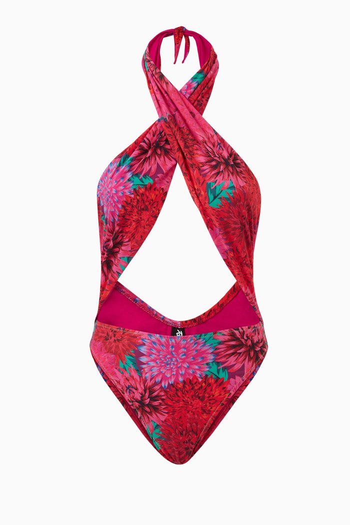 

Italian Stallion Trikini in Stretch Nylon, Red